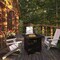 Flash Furniture Black 28"Square 50,000 BTU Metal Fire Pit Table YO-GYM80015-BK-GG - alternate 1